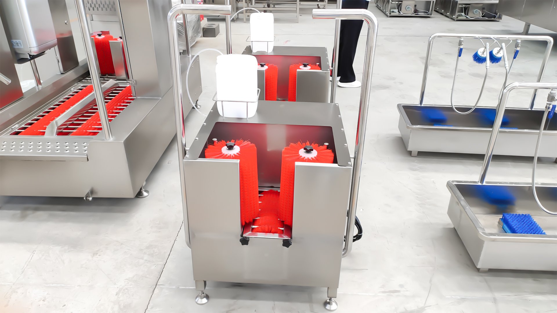 304 stainless steel Henger Technology HE-HCDS19 hygiene cleaning station factory workshop