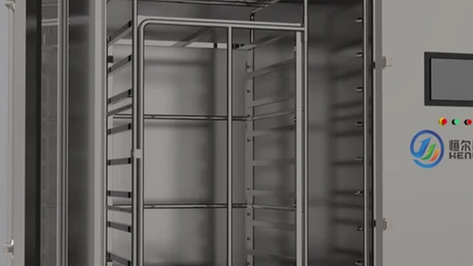 Henger smokehouse rack cart washer spray nozzles and piping system sanitary detail