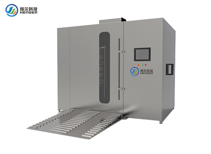 Smokehouse Rack Cart Washer 360° Rotary High Pressure Steam Heating SUS304 20-30 Carts/H SCW-580 Henger