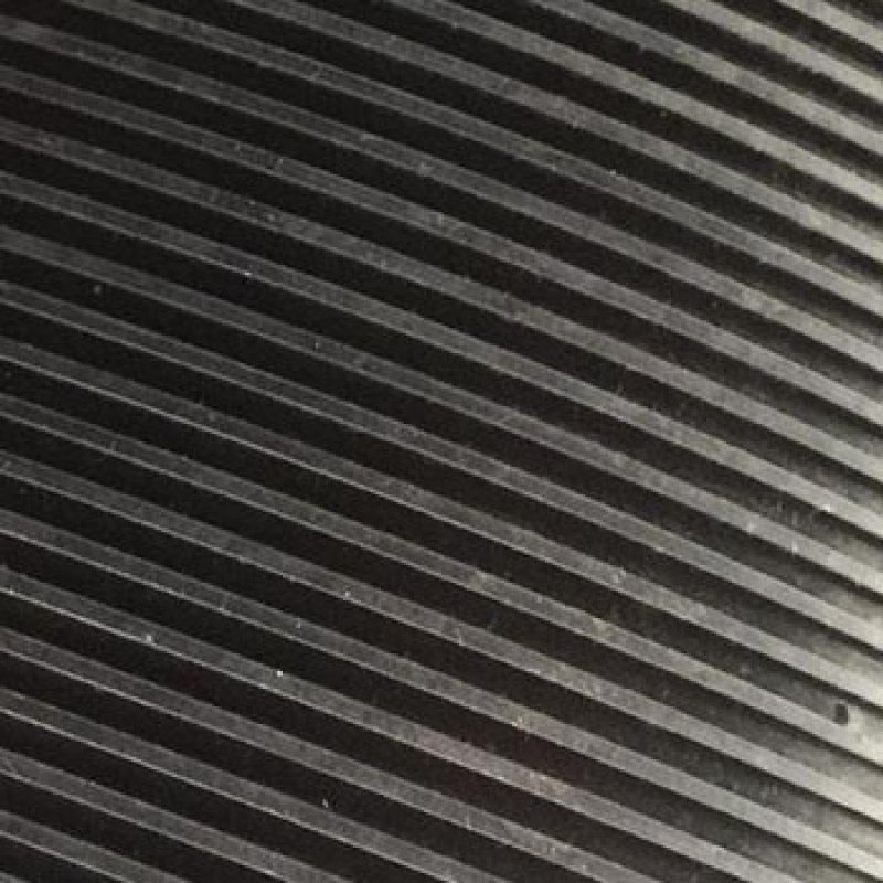 wide ribbed rubber sheet