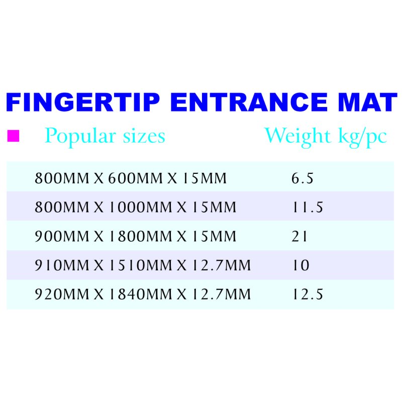 FINGERTIP ENTRANCE MAT1-1