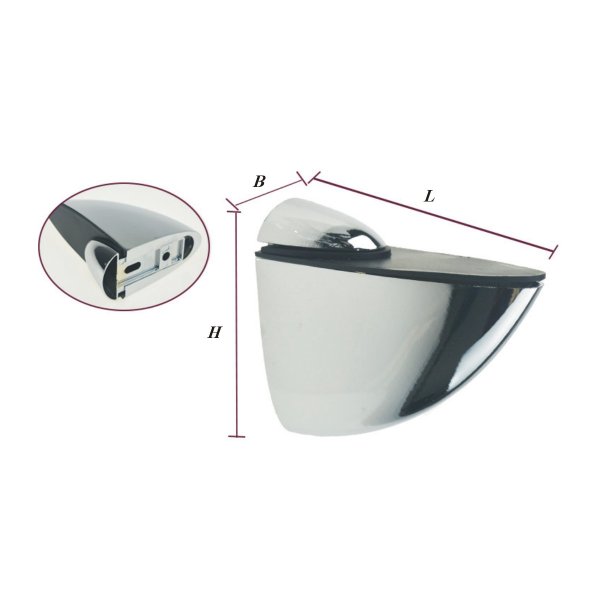 ABRAZADERA DE VIDRIO AJUSTABLE