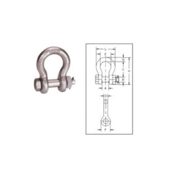 Grillete de anclaje tipo perno G-2130
