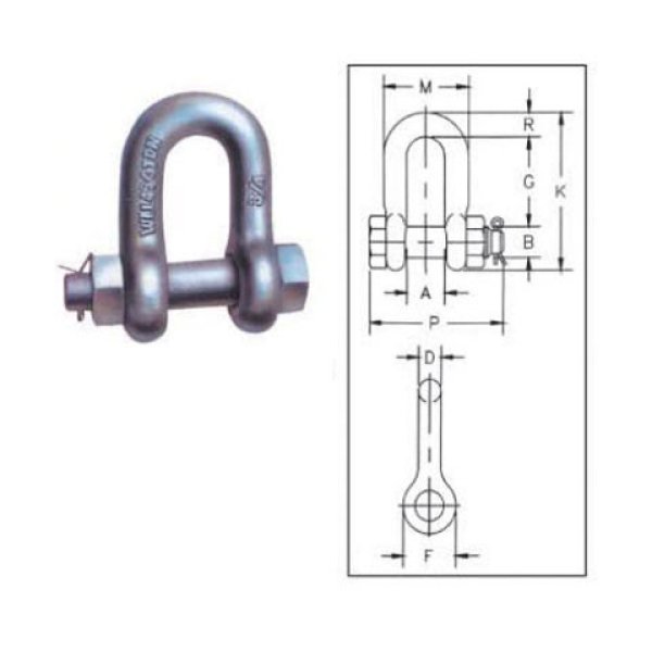 Grilletes de cadena tipo perno G-2150