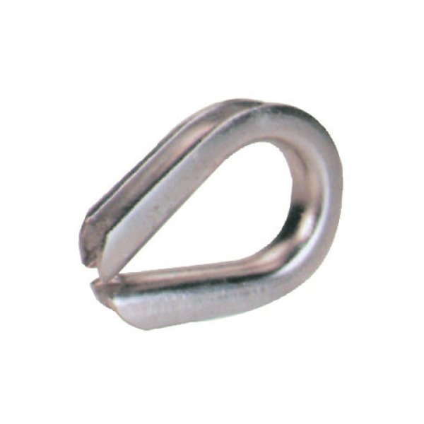 Guardacabos de acero inoxidable para cable de acero extra resistente, tipo EE. UU., A.I.S.I. 304 o 316