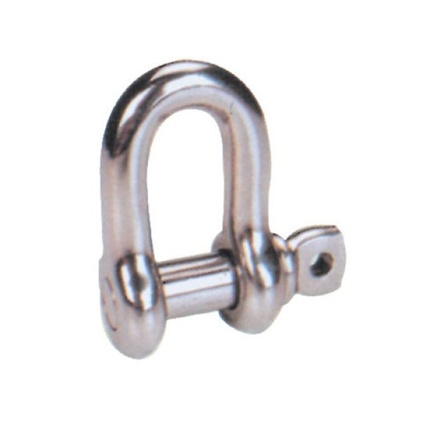 Grillete de cadena con pasador roscado de acero inoxidable, tipo EE. UU., A.I.S.I. 304 o 316