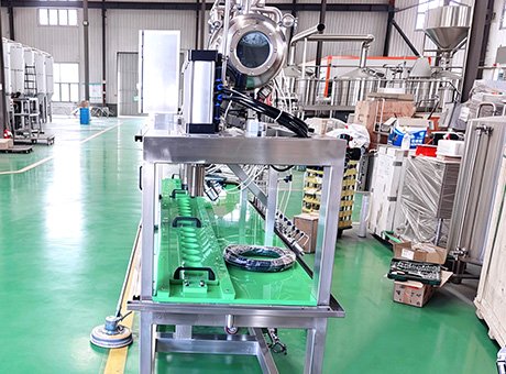 Automatic glass bottle filling line