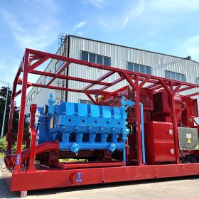 Electric fracturing pump skid