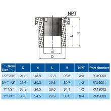 REDUCER BUSHING SPGXFPT-2