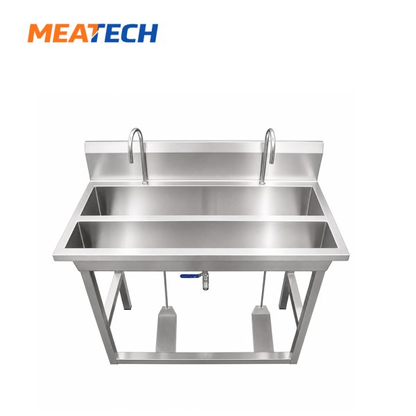 Foot-Operated Hand Washing Sink