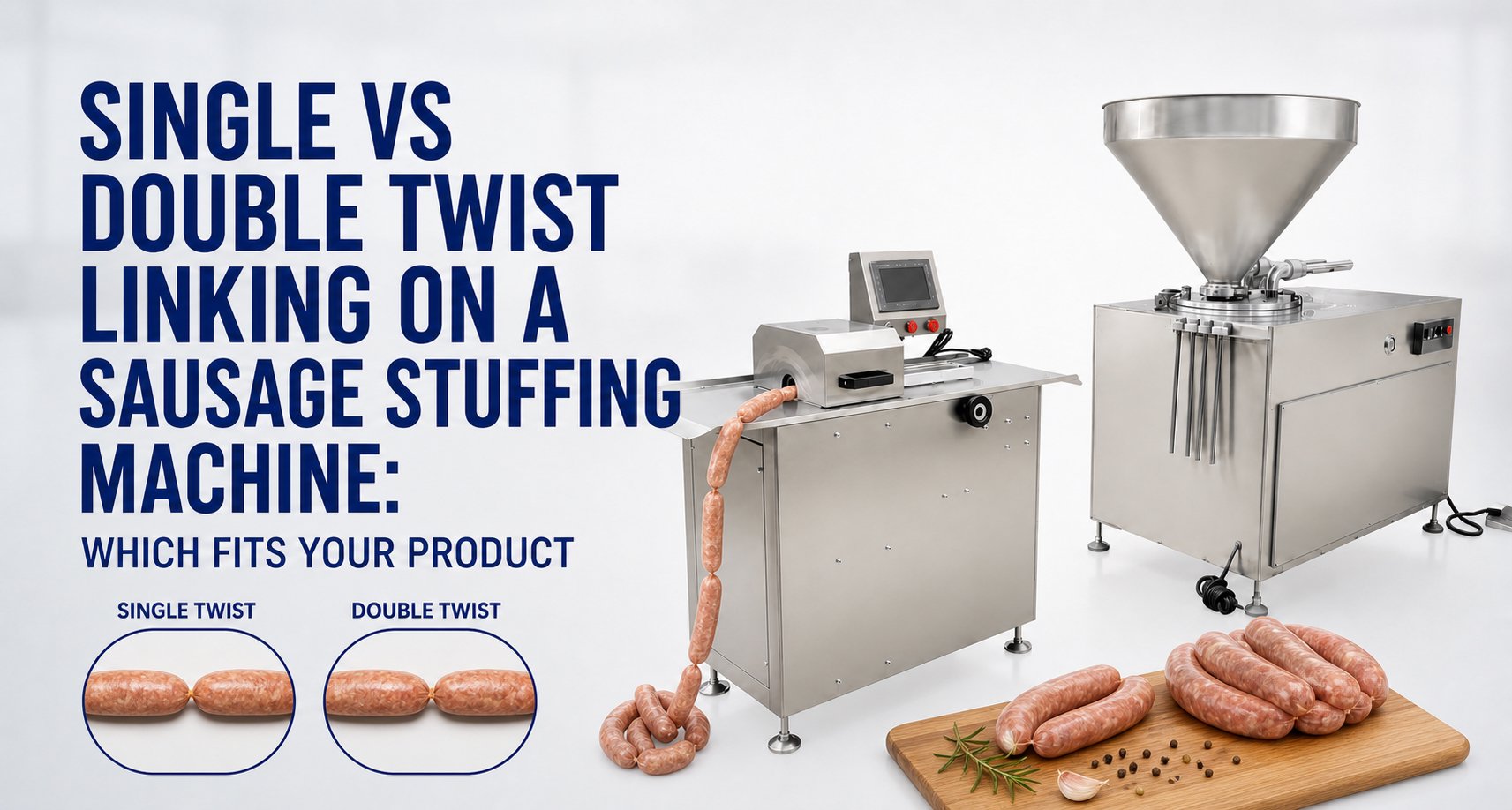 Single vs Double Twist Linking on a Sausage Stuffing Machine: Which Fits Your Product