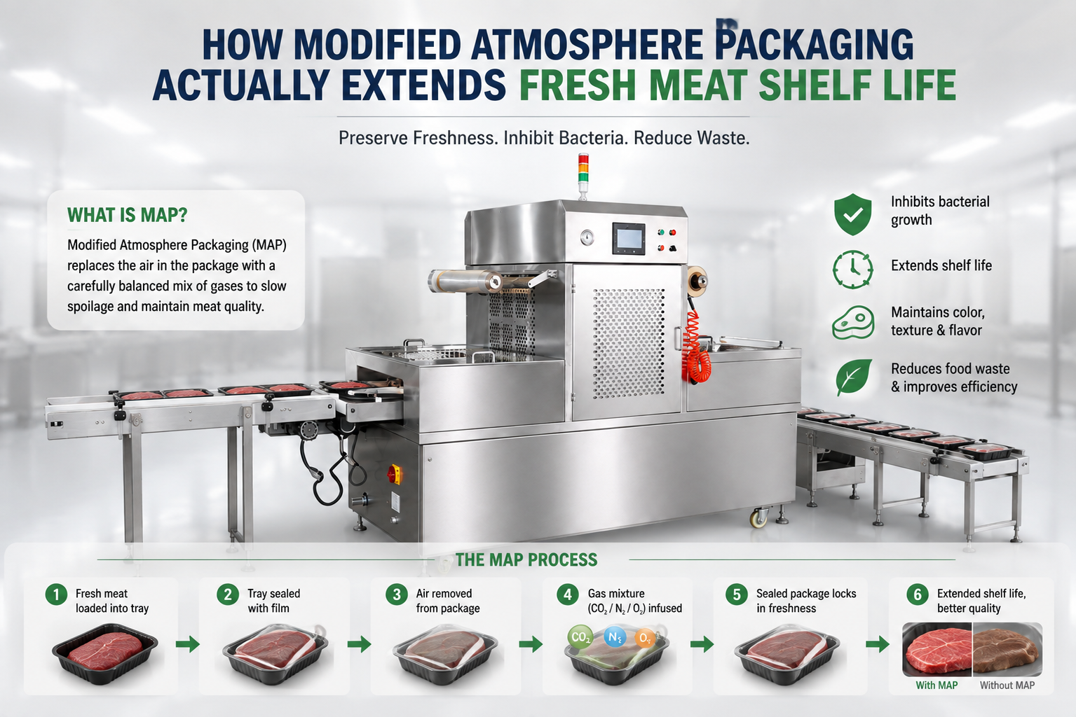 MAP Modified Atmosphere Packaging Machine