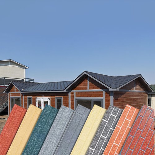 PU Foam Sandwich Metal Carved Board for Container Houses